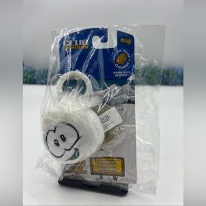 DISNEY CLUB PENGUIN White Puffle Key Clip ~JAKKS Pacific Rare ⚡️⚡️
